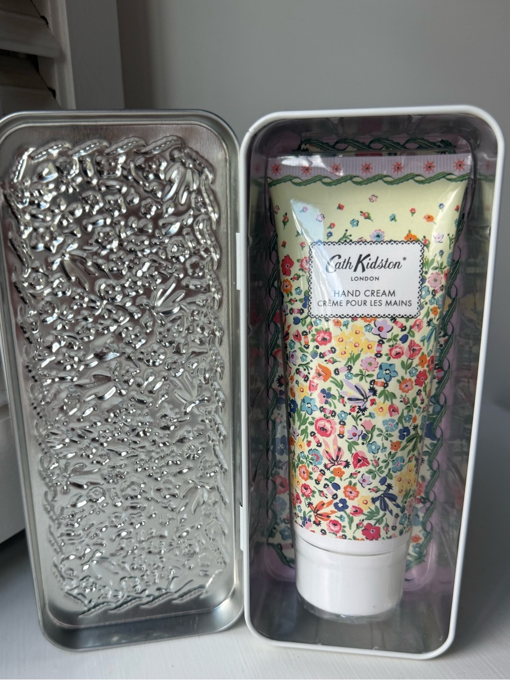 Cath Kidston Mandarin & Peony Hand Cream in Tin MSRP $78